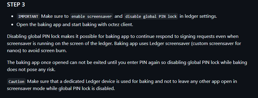 <Ledger locking settings